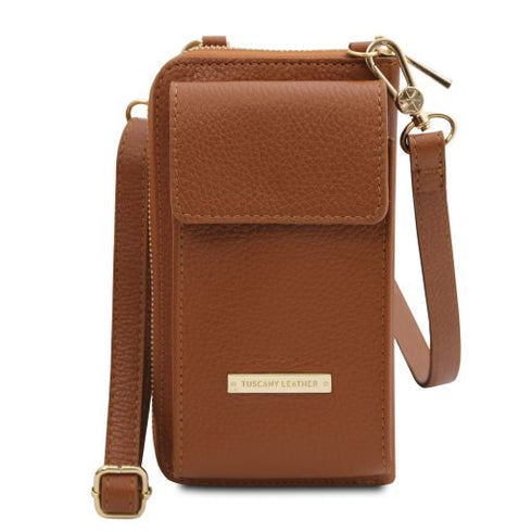 TL Bag - Leather wallet/phone holder with strap